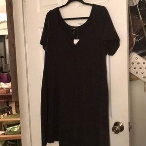 3x plus size casual black dress